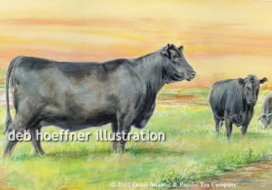 Meat Department Mural for A&P grocery stores