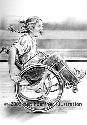 kids have wheelchair races