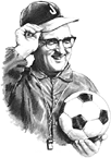 athletic director portrait drawing for retirement