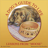 Illustrations for A Dog's Guide to Life: Lessons From Moose by Jack Cotton, Jr. dog portrait
