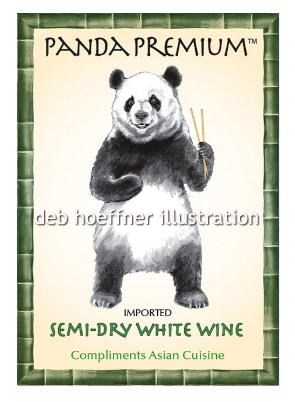 wine label poster for point of purchase display in Liquor store