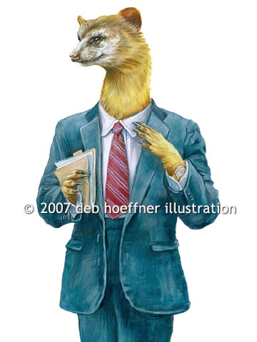 Political satire illustration advertising art