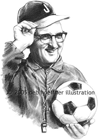 Retirement photo-like portrait of Coach