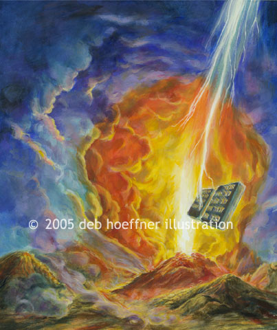 The Ten Commandments Inspirational Painting