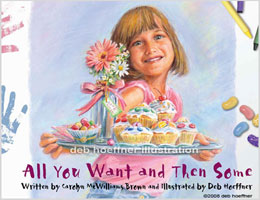 All You Want and Then Some religious book cover illustration for girls