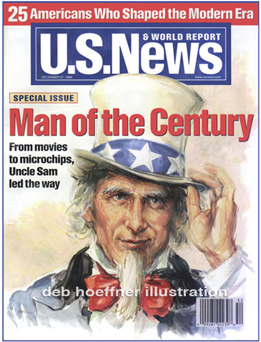 Uncle Sam art - US News & World Report Man of the Century