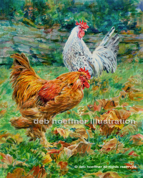 work in progress Cuttalossa Mill Roosters