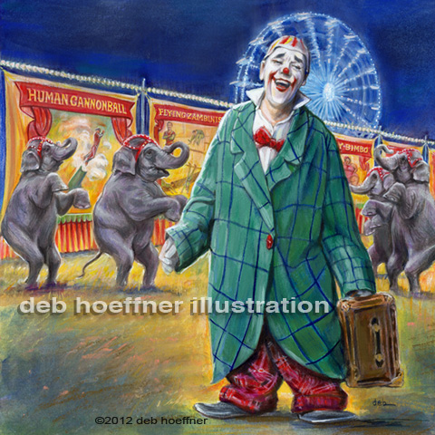 clown illustration art