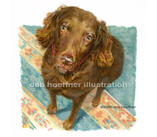 Dog portrait illustration