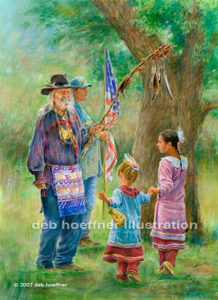 Native American Paintings by deb hoeffner