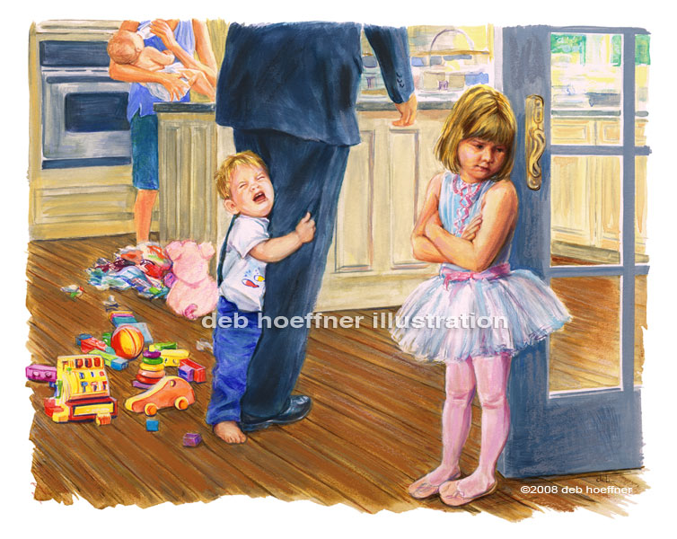 moms choice childrens book illustration busy family