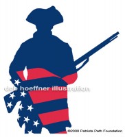 american patriot flag illustration