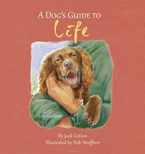 realistic illustration dog book by deb hoeffner illustration