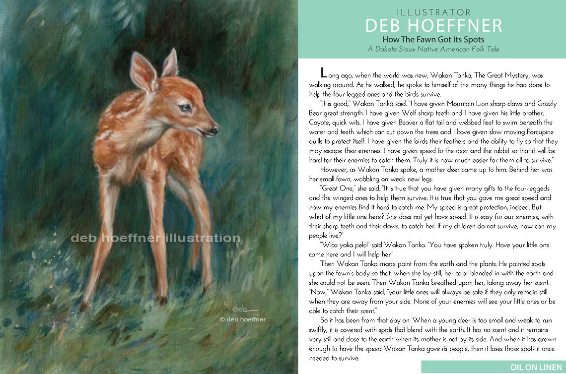 baby deer illustration