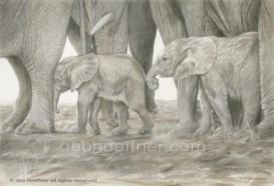 realistic elephant art